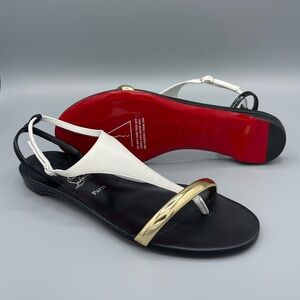 Christian Louboutin, Athinita Leather
Sandals, 100% Authentic.